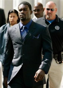 Michael Vick is ready for the images of him surrounded by polic officers and lawyers to be replaced by those of him being surrounded by offensive linemen.