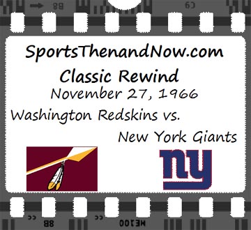 Today in Pro Football History: 1966: Redskins Defeat Giants 72-41 in  Highest Scoring NFL Game