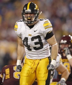 Pat Angerer is the leader of a solid linebacker unit for the Hawkeyes.
