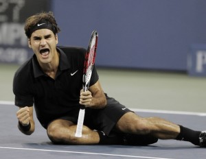 Federer rolled past Novak Djokovic at the 2007 U.S. Open.