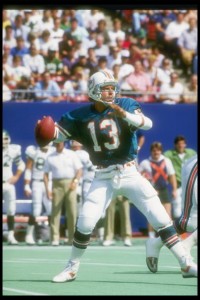 Dan Marino tossed a career-high six touchdown passes against the Jets.