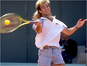 Image wasn't really everything for Agassi, but in 1989 his clothes and hair suggested otherwise.