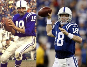 Whether it is Unitas in Baltimore or Manning in Indianapolis, the uniform of the Colts has gone virtually unchanged.