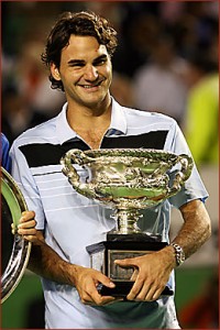 After dispatching Roddick, Federer defeated Fernando Gonzalez in straight sets for his 10th Grand Slam victory.
