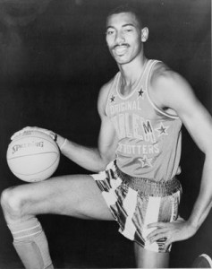 Wilt Chamberlain made his mark with the Globetrotters before unleashing his skills on the NBA.