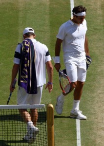 Federer and Andy Roddick played an epic final at Wimbledon.