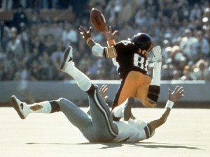 Lynn Swann made a number of spectacular catches during Super Bowl X.