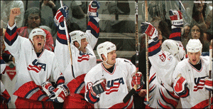 The US men's hockey team will look to earn gold in Vancouver.