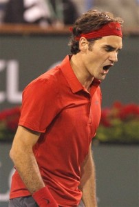 Roger Federer lost in the 3rd round of Indian Wells to Marcos Baghdatis.
