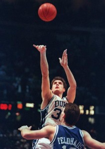 Christian Laettner's game-winning shot ended one of the great games in NCAA Tournament history.