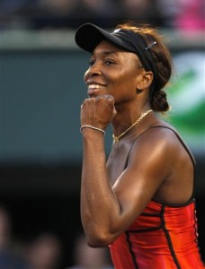 Venus Williams survives a tough match to advance into quarterfinals in Miami.
