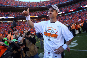 It was thumbs up for Peyton Manning and the Broncos after winning the AFC Championship over the New England Patriots.