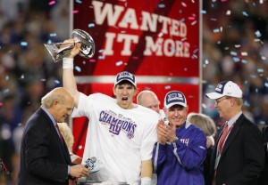 Few expected Eli Manning to be holding the trophy at the end of Super Bowl XLII.