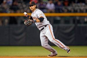 Brandon Crawford is a key player in the middle infield for the Giants.