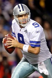 Tony Romo has been sidelined since sustaining a back injury in an August preseason game.