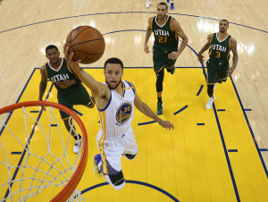 Stephen Curry scored 22 points to lead a balanced Golden State offense in a game one win.