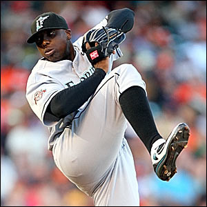 Dontrelle Willis was Rookie of the Year while the Florida Marlins won the 2003 World Series.