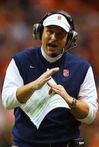 A Syracuse Alum, Doug Marrone was head coach at Syracuse from 2009-12 before leaving for the NFL.