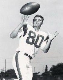 Bucky Pope caught 10 touchdown passes and averaged 31.4 yards per catch during his rookie season in 1964.